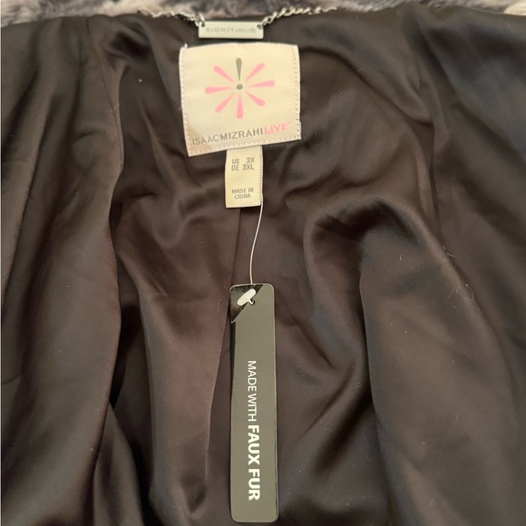 NWT Isaac Mizrahi Black and Gray Camoflage Jacket 3XL - Picture 9 of 9